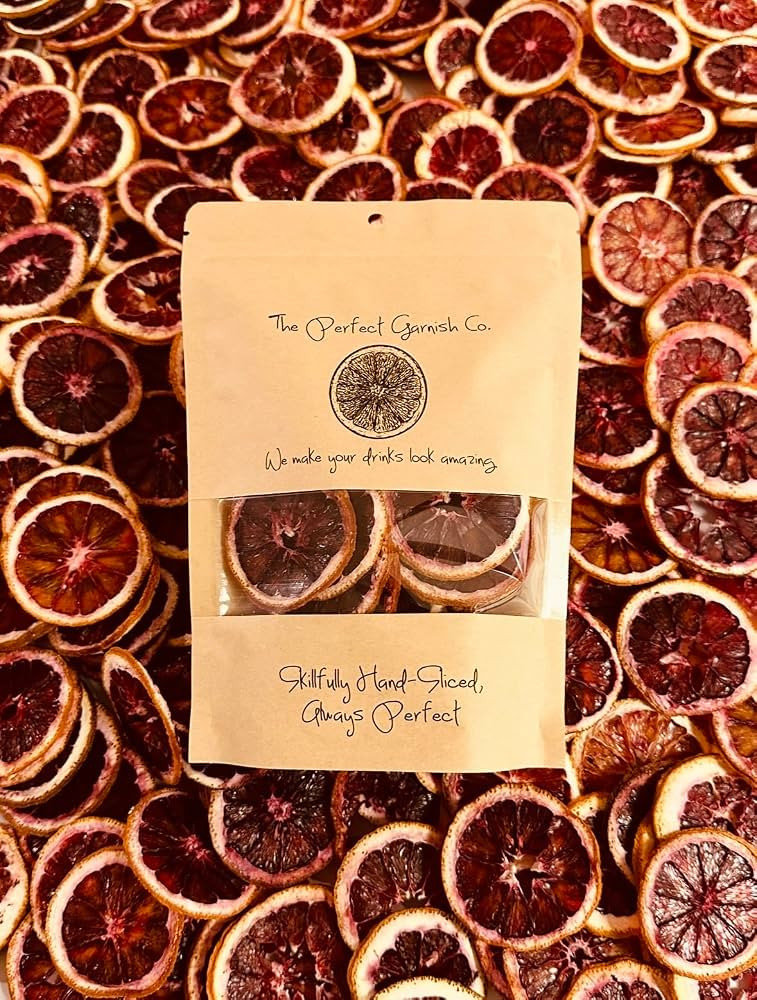 The Perfect Garnish Co. Premium Dehydrated Blood Orange Wheels - 35 slices | Amazon (US)