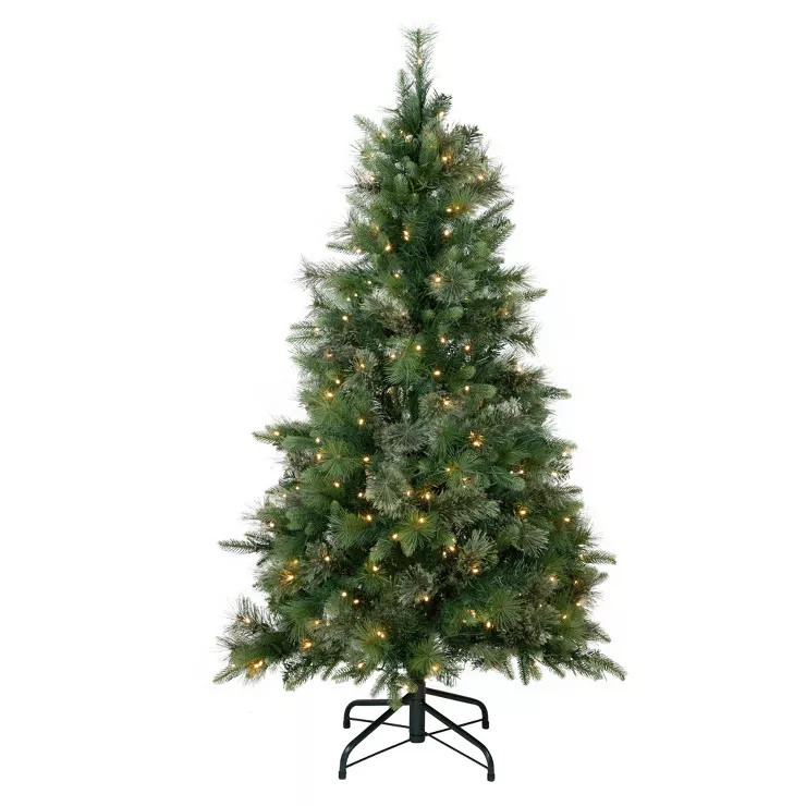 Northlight 4.5' Pre-Lit Kingston Cashmere Pine Artificial Christmas Tree, Warm White LED Lights | Target