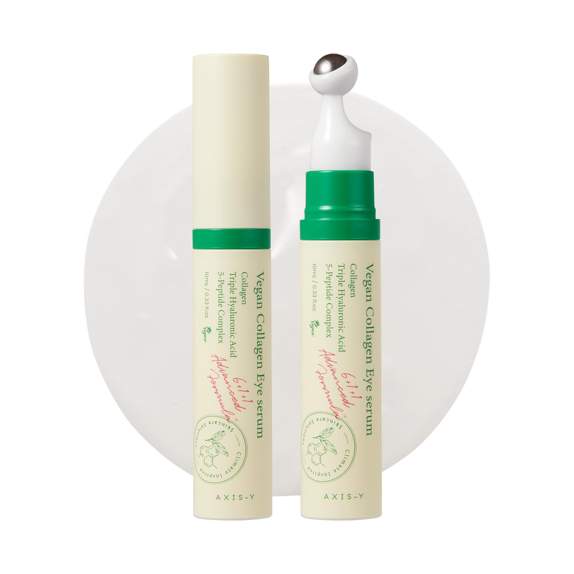 AXIS-Y Vegan Collagen Eye Serum - K Beauty Triple Hyaluronic Acid & Peptide Collagen Serum Improv... | Amazon (US)