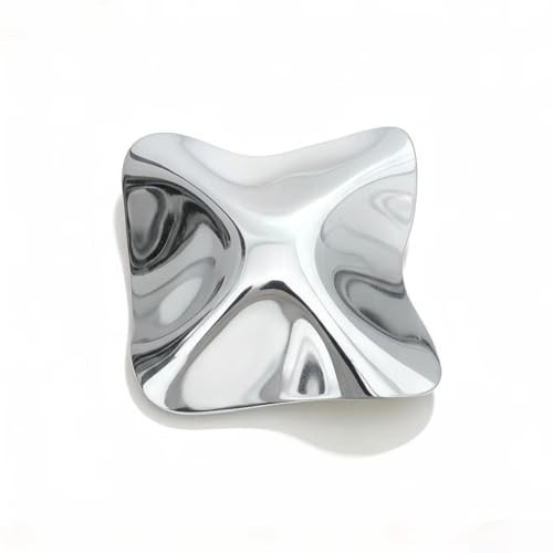 XIMEO Brooches and Pins for Women – Textured Geometric Silver Brooch Pin, Elegant Vintage Lapel Pin, Minimalist Metal Broche Jewelry Gift | Amazon (US)