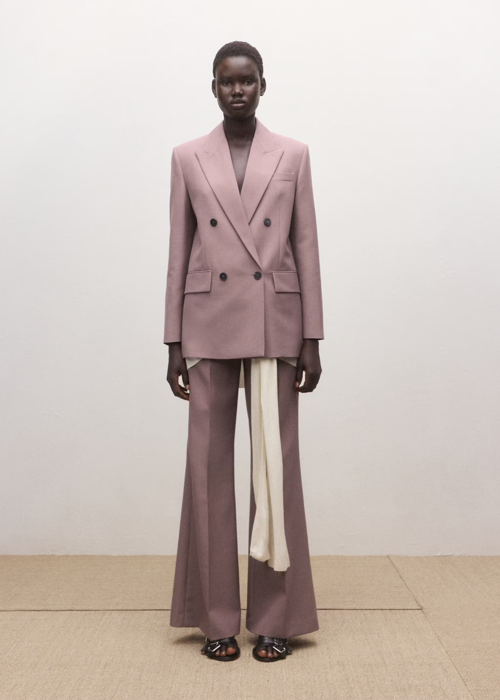 Double-breasted wool suit jacket | Mango (US/MX/AU)