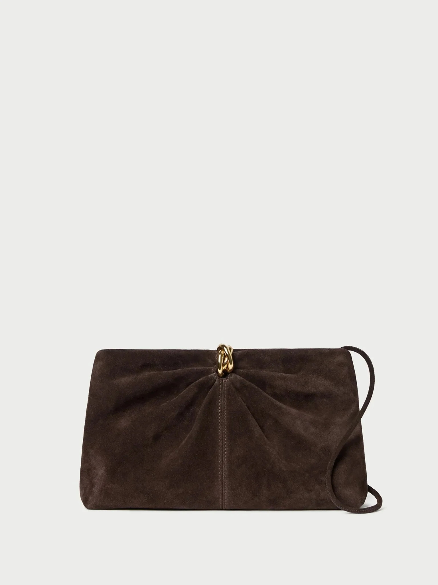 LOEFFLER RANDALL
                      
                     Corrine Suede Gathered Clutch | Saint Bernard