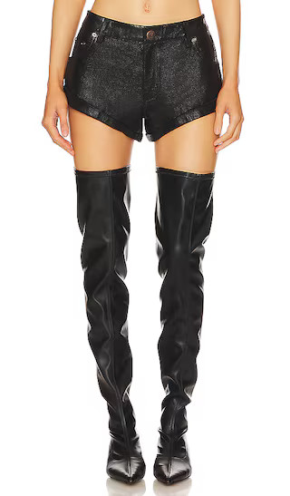 Leather Bandits Short in Black | Revolve Clothing (Global)