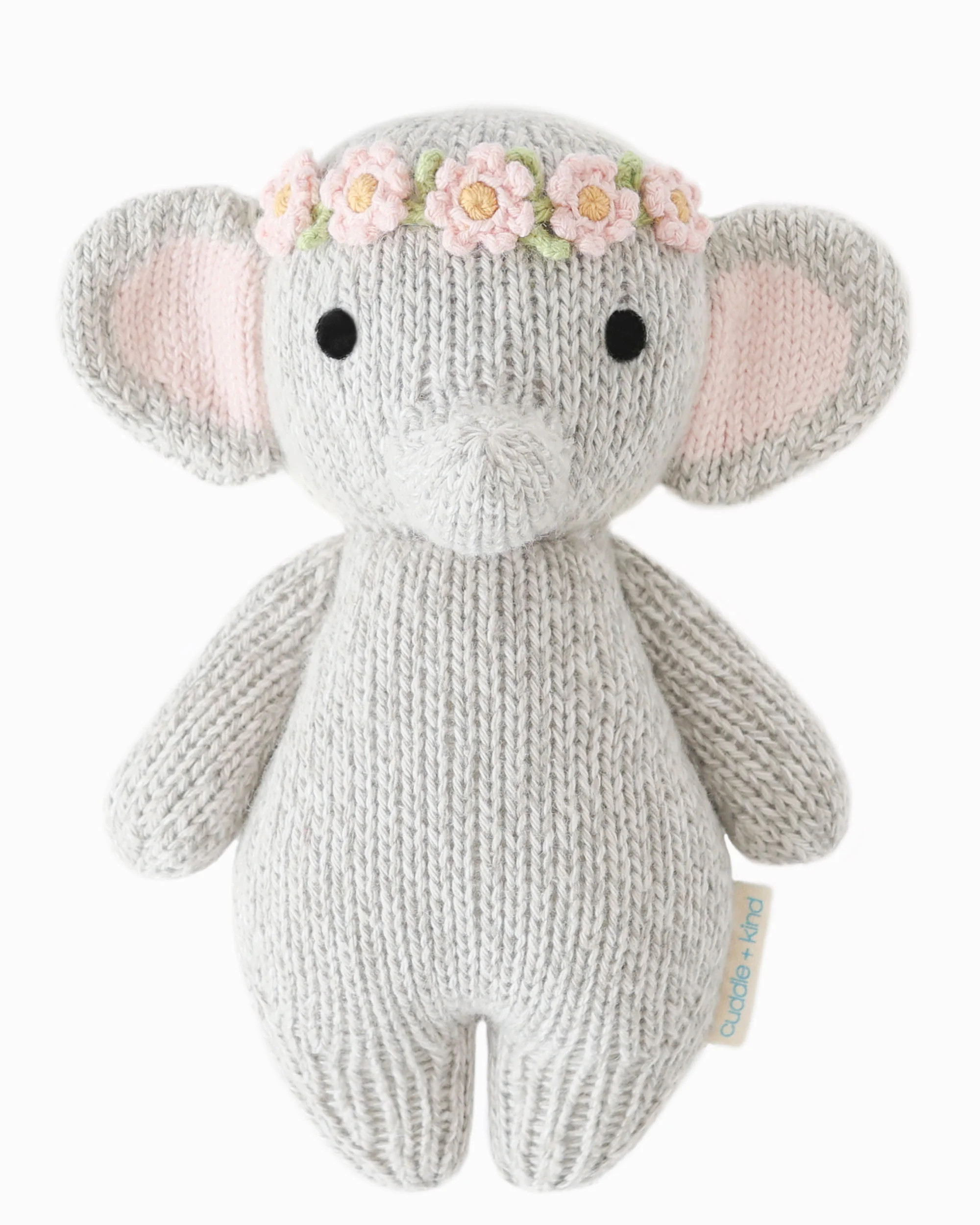 Baby elephant (blush floral) | cuddle+kind
