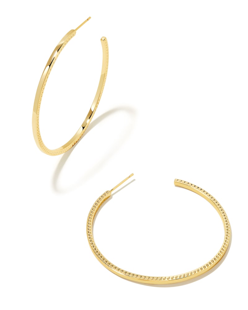 Sylvie Large Hoop Earrings in Gold | Kendra Scott