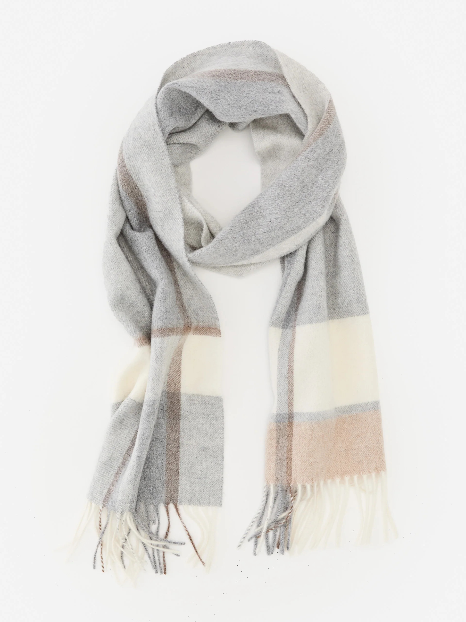 Fassa Cashmere Scarf in Plaid | J.McLaughlin