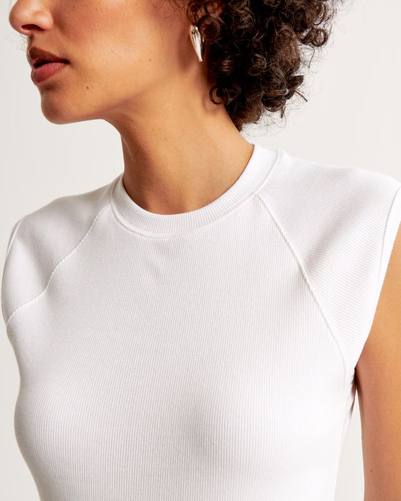 Women's Essential Tuckable Shell Rib Tee | Women's New Arrivals | Abercrombie.com | Abercrombie & Fitch (US)