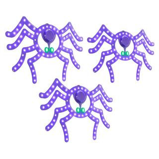 3-Pack 10 in. Twinkling LED Spiders | The Home Depot