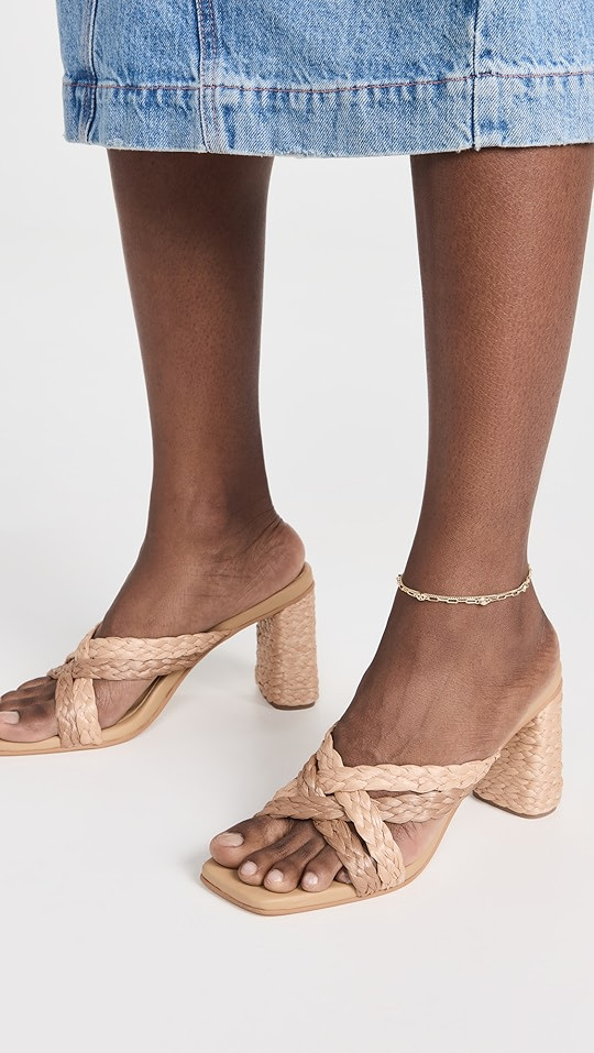 Colima Crisscross Raffia Heel Sandals | Shopbop