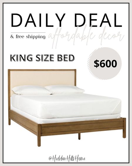 King Size Bed Frame for $600! New studio McGee decor at Target! This would be perfect in a primary bedroom! Bedroom decor, daily deals #bedroom

#LTKHome #LTKStyleTip #LTKSaleAlert