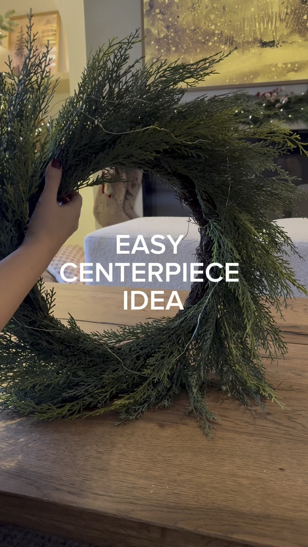 Easy Christmas centerpiece idea! 

#LTKHoliday #LTKSeasonal #LTKStyleTip