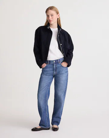 The Petite Dean Easy Straight Jean in Airy Denim | Madewell