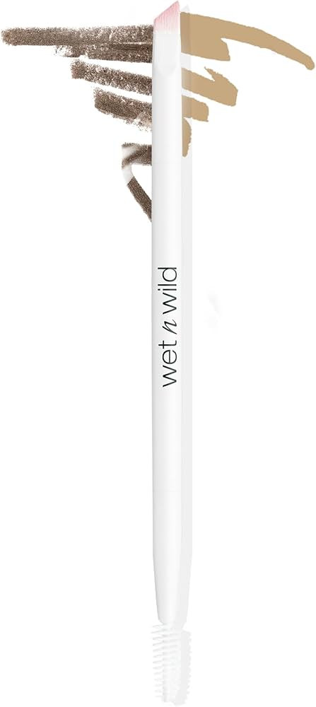 wet n wild Eyebrow and Liner Brush, Dual-Ended Angled Bristles with Ergonomic Handle for Comforta... | Amazon (US)