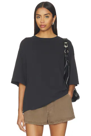 Free People Perfect Oversized Tee in Black. - size XL | Revolve Clothing (Global)