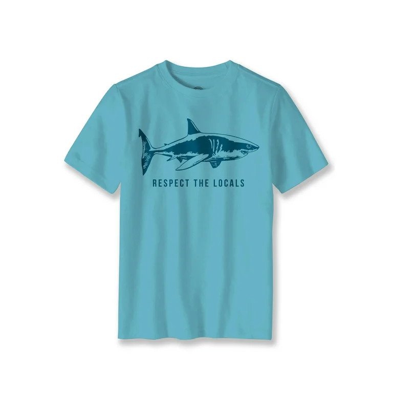 Wonder Nation Boys Respect The Locals, Crew Neck, Short Sleeve, Graphic T-Shirt, Sizes 4-18 | Walmart (US)