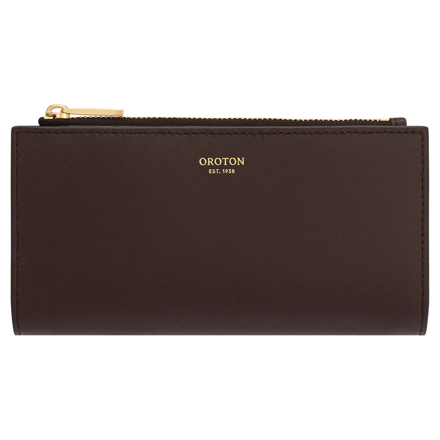 Harvey Slim Zip Wallet - Chestnut | Oroton | Oroton