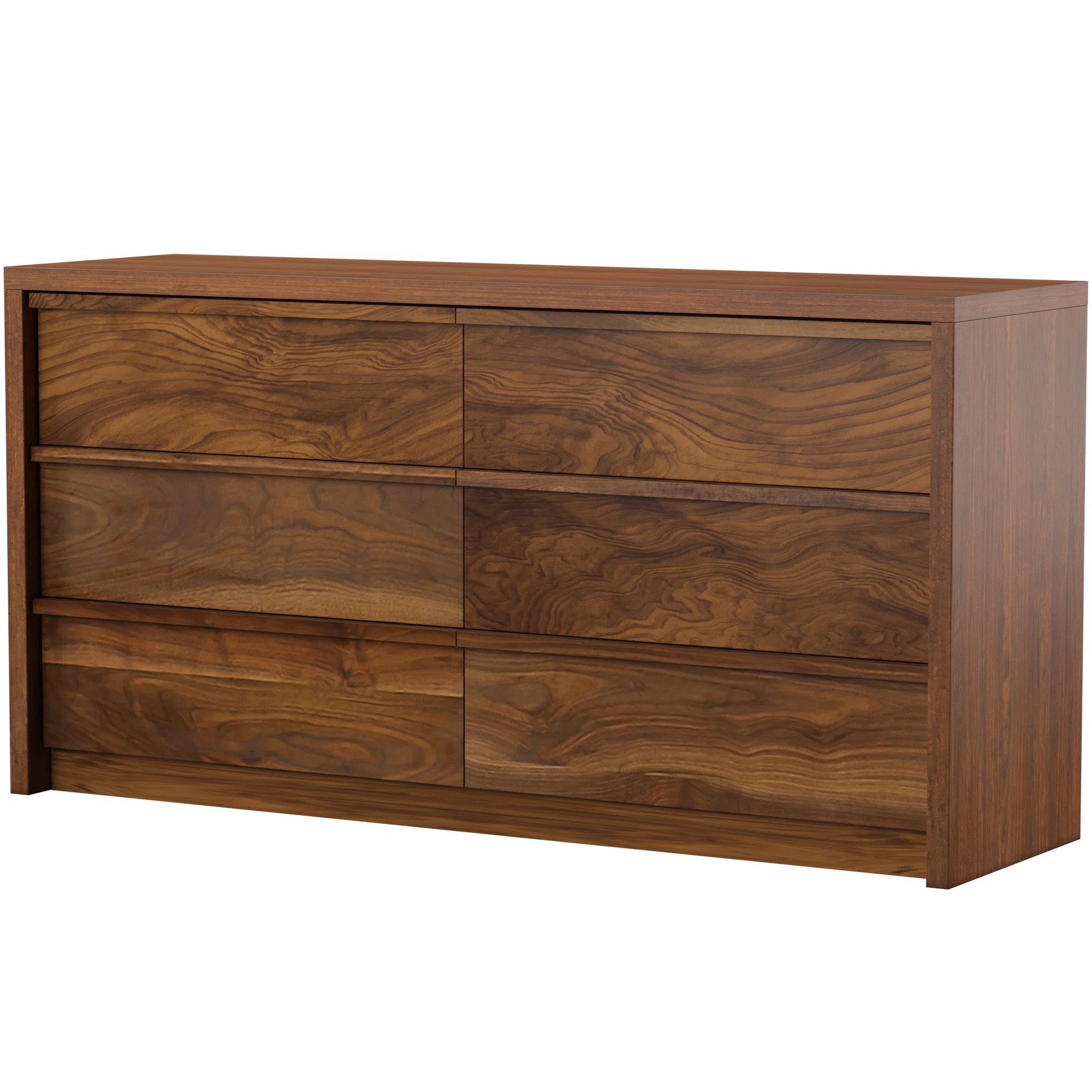 Posner 6 Drawer 60.7'' W Double Dresser | Wayfair North America