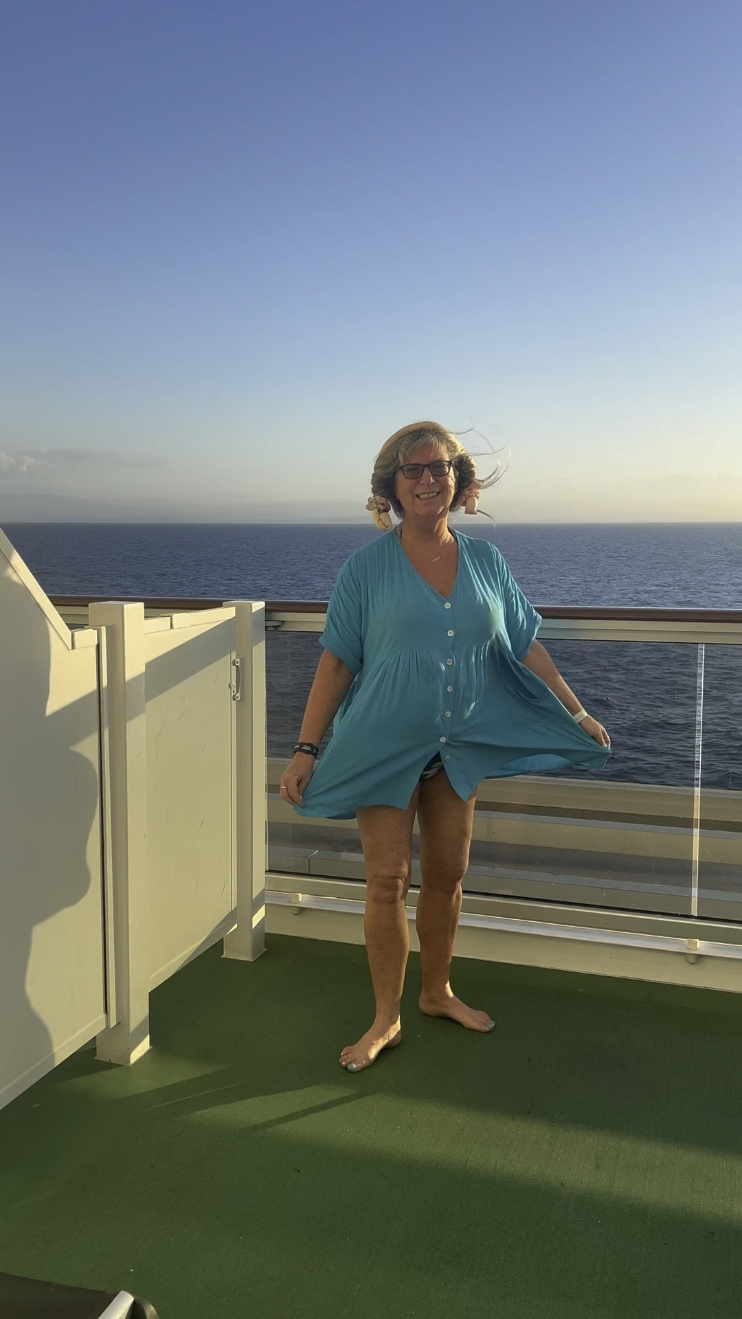 Just a little quick change to get ready for elegant night on the MSc seascape. 

This is 60 so wear the suit, wear the dress. But best of all dress for you 

#LTKVideo #LTKmidsize #LTKtravel