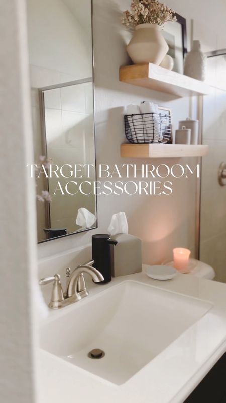 Target bathroom accessories I’m loving! Affordable, neutral and organic modern 

#LTKhome #LTKVideo