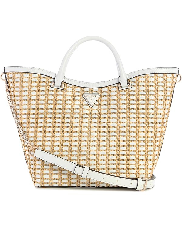 GUESS Women's Atalia Tote, Natural/White, One Size : GUESS: Amazon.ca: Clothing, Shoes & Accessor... | Amazon (CA)