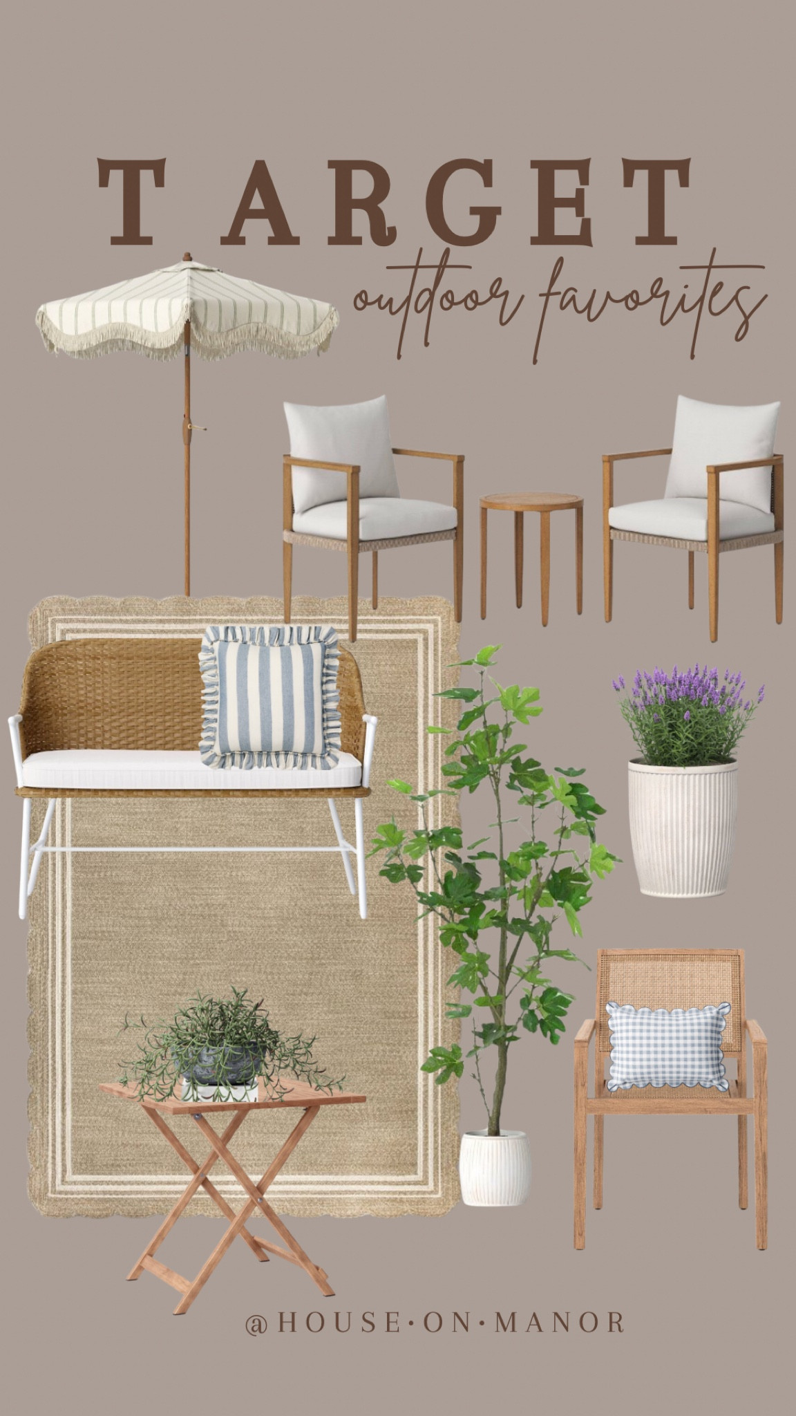 Target outdoor favorites!!! 


Target home, target outdoor home, patio finds, studio mcgee outdoor, patio set, outdoor furniture, outdoor planters, outdoor rug, outdoor faux plants, spring home decor, summer home decor