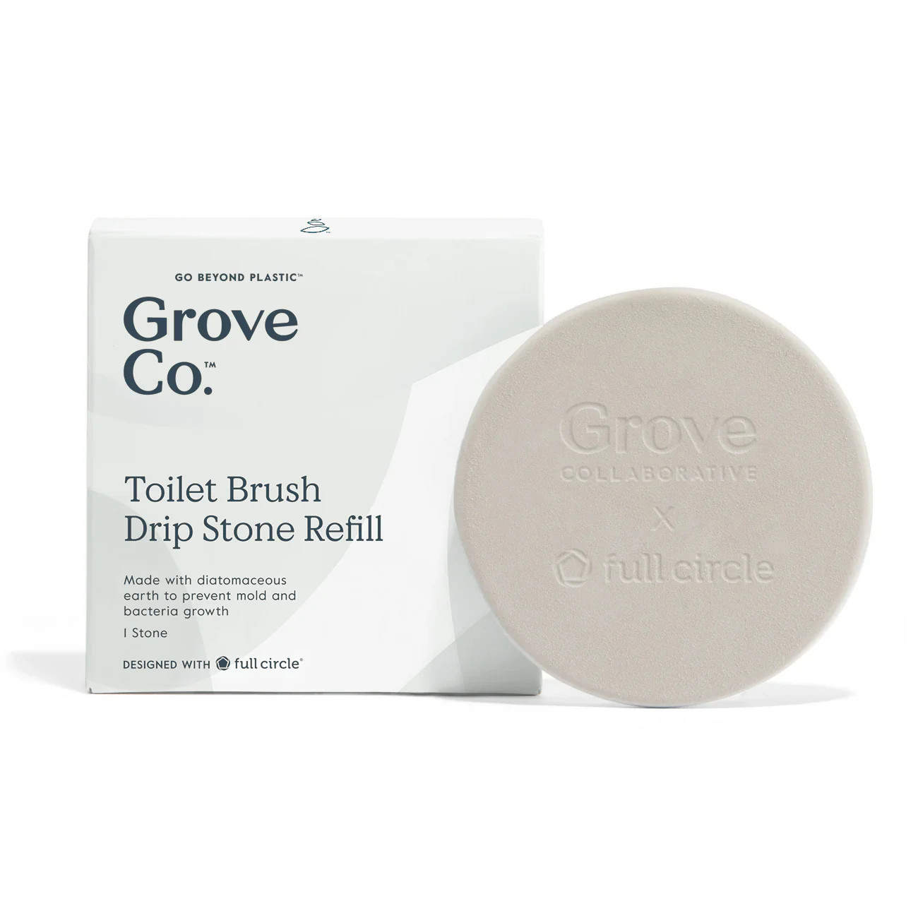 Toilet Brush Drip Stone Refill | Grove