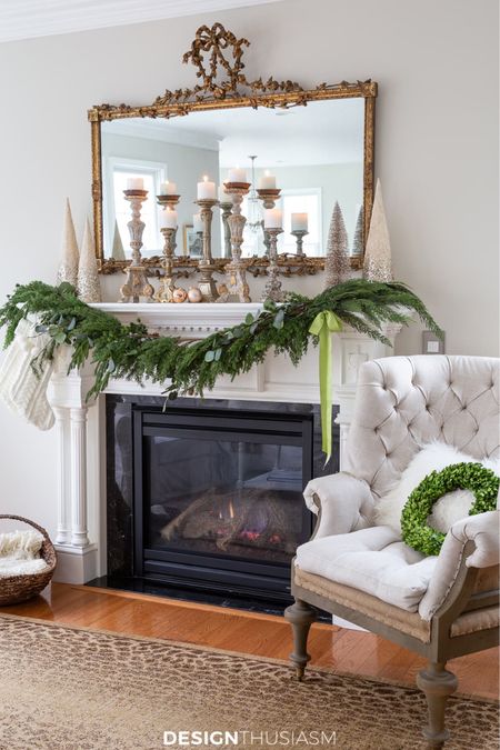 Looking for Christmas mantel decor ideas? Get an instant burst of holiday cheer by adding a Christmas mantel garland to your fireplace! 

#LTKSeasonal #LTKHoliday #LTKhome