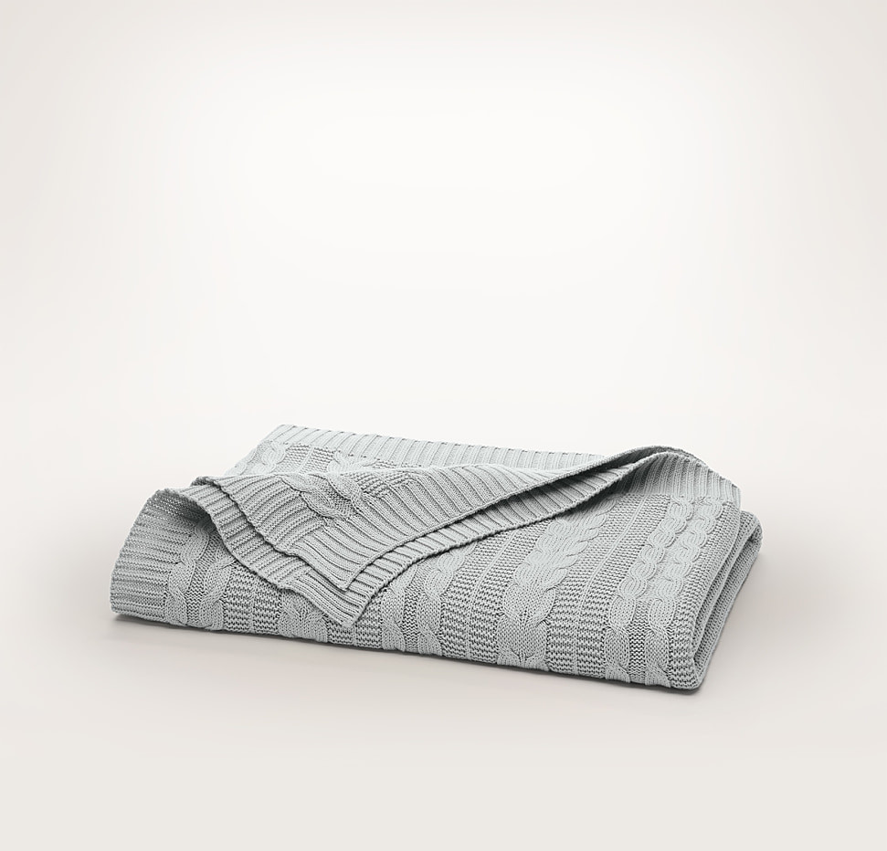 Cable Knit Throw Blanket | Boll & Branch