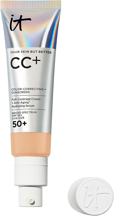 IT Cosmetics CC+ Cream with SPF 50+ Full Coverage Foundation Natural Finish | Amazon (US)