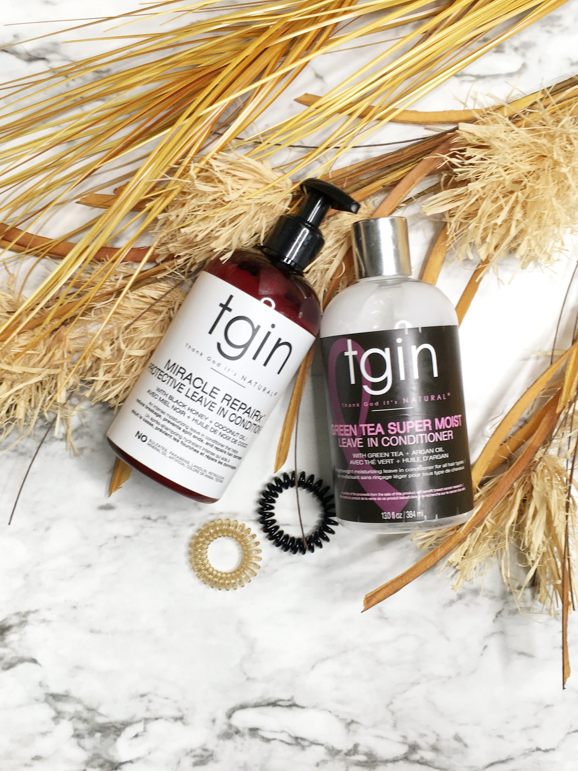 Two leave-in conditioners for textured hair. Both are about providing moisture to the hair. One helps with reducing split ends and promoting hair growth. The other helps improve manageability and fight frizz.
#LTKhair #haircare #hairproducts 

 #LTKselfcare #LTKBeauty