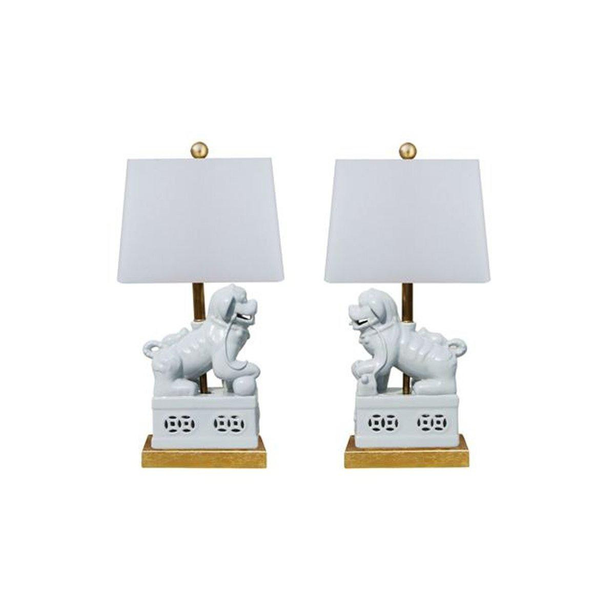 Foo Dog Lamps - Pair | Shades of Light