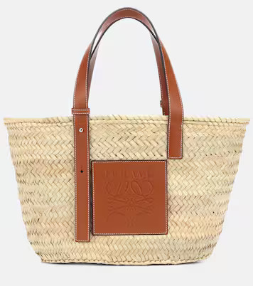 Medium leather-trimmed basket tote | Mytheresa (US/CA)