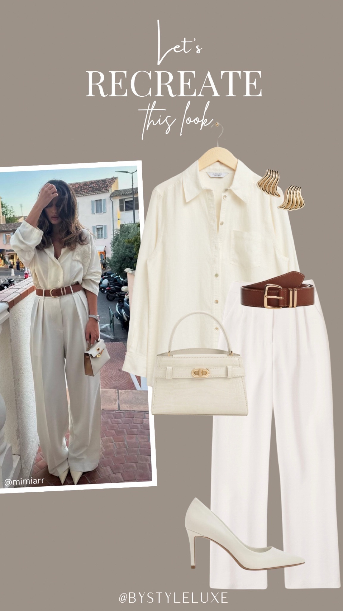 Let’s Recreate This Look - all cream look by @mimiarr 🖤
#summeroutfit #springoutfit #highstreey 

#LTKstyletip #LTKshoecrush #LTKitbag
