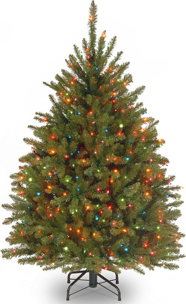 National Tree Dunhill Fir Tree With Multicolor Lights , 4.5 Feet | Amazon (US)