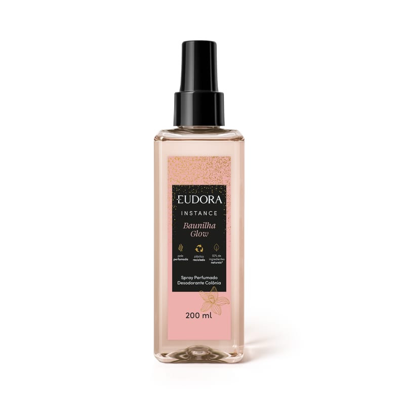 Spray Perfumado Desodorante Colônia Instance Baunilha Glow 200ml | Eudora | Eudora (BR)