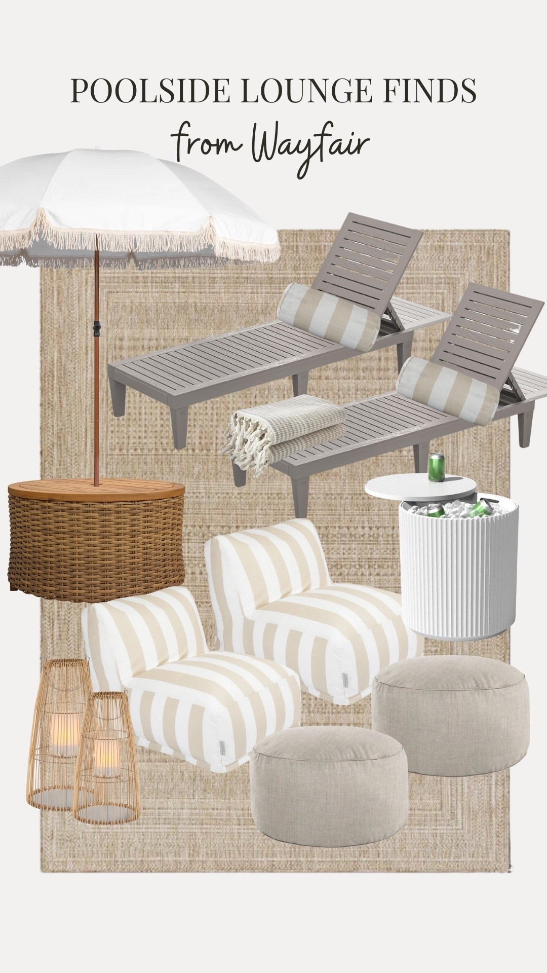 Long live summer! ☀️ Give your poolside space a refresh with these gorgeous loungers, tables and lanterns from @Wayfair. I'm obsessed with the side table that doubles as a drink cooler – a must-have in the summer heat.

#ad #wayfairpartner #wayfair 

#LTKSeasonal #LTKHome