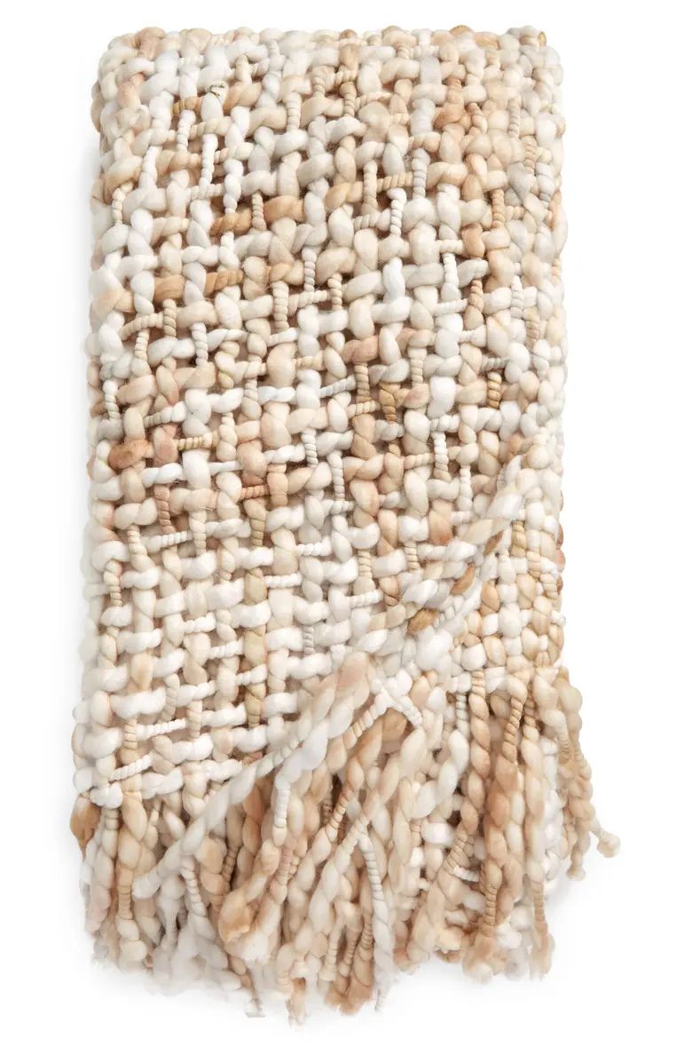 Chunky Mixed Yarn Throw Blanket | Nordstrom