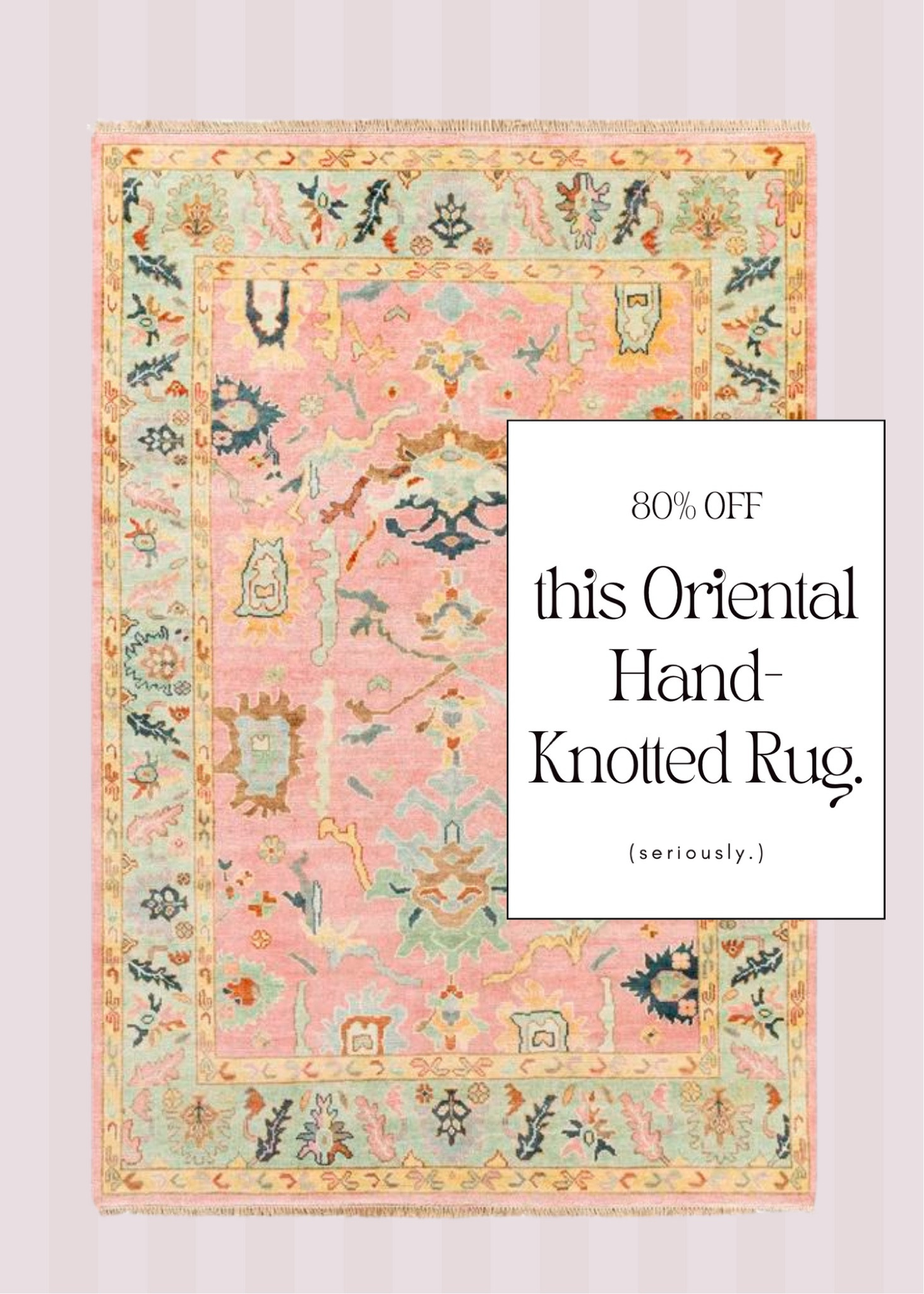 Hand knitted oriental rug on sale for 80% Off, originally over $4k on Birch Lane

#LTKhome #LTKstyletip #LTKsalealert