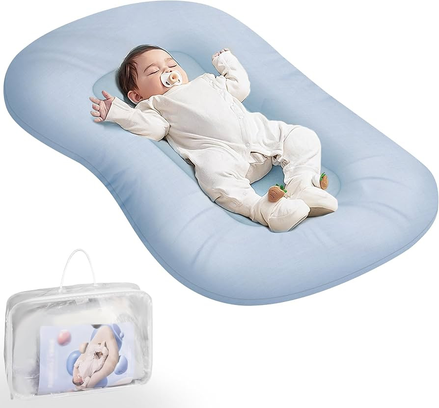 Baby Lounger - Baby Lounger for Newborn, Infant Lounger for Home and Travel, Soft Cotton, Newborn... | Amazon (US)