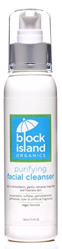 Block Island Organics - Organic Purifying Facial Cleanser with Antioxidants Vitamin C and E - Gentle | Amazon (US)