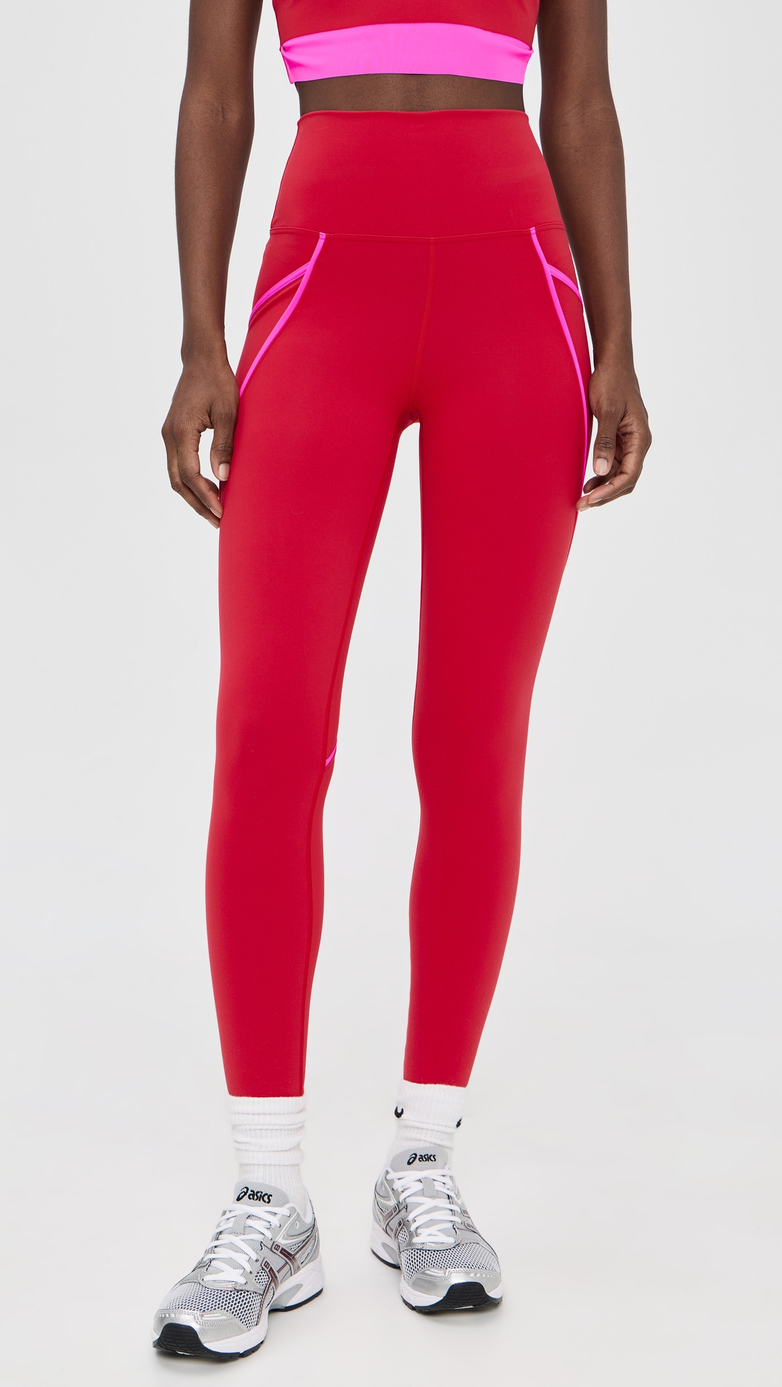 Beach Riot Von 7/8 Leggings Royal Red L | Shopbop