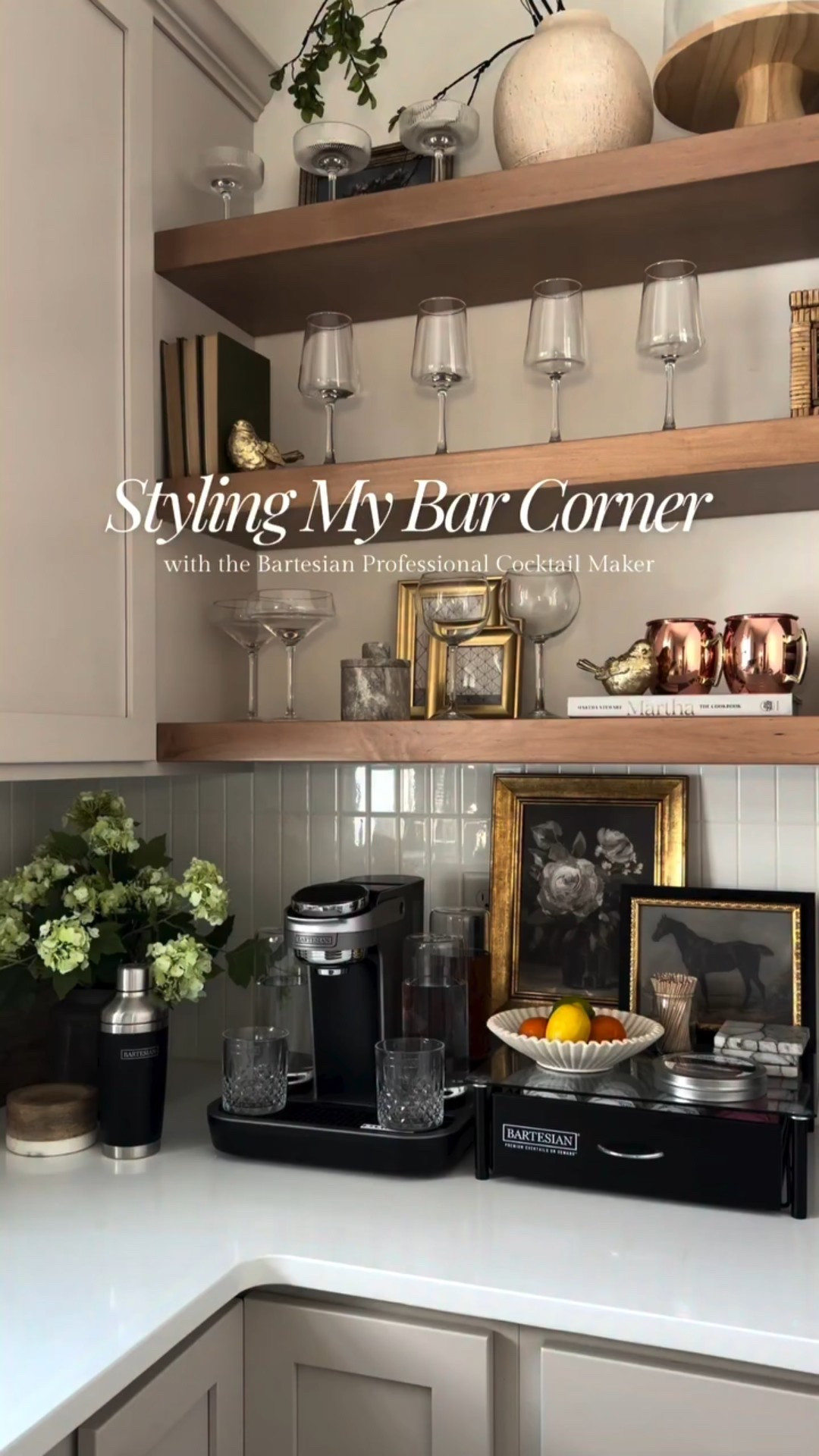 A little bar corner refresh was long overdue and I love how this space is finally feeling styled, intentional, and ready for hosting 🥂

Loving how seamlessly the @bartesian fits into this space 😍

Everything I used in this setup (including the cocktail maker) is linked for you in LTK 🤎

Comment CHEERS and I’ll send you the links directly. 

#ad #ltkhome #bartesian #homeinspo #barcart