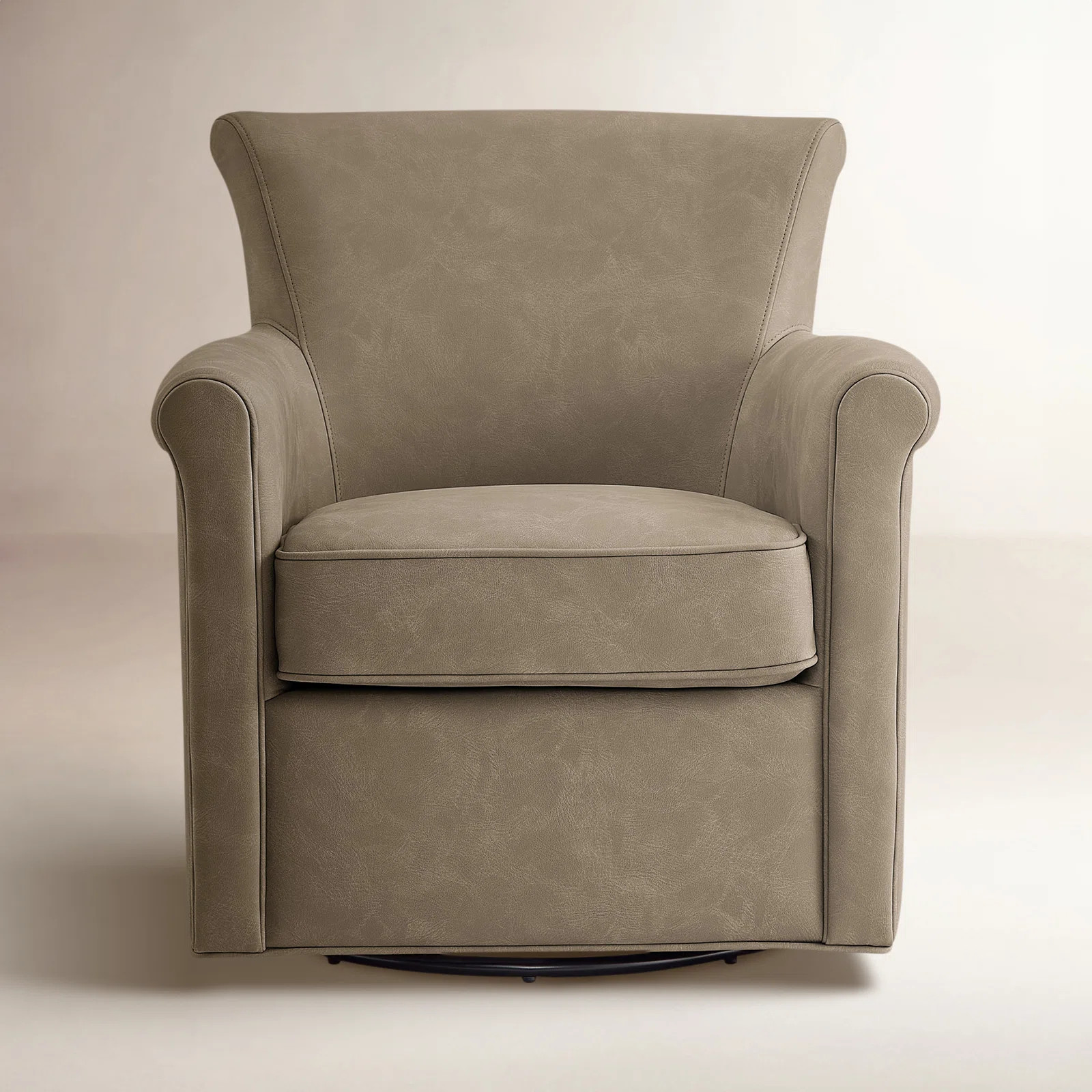 Belmont Vegan Leather Swivel Accent Chair | Wayfair North America