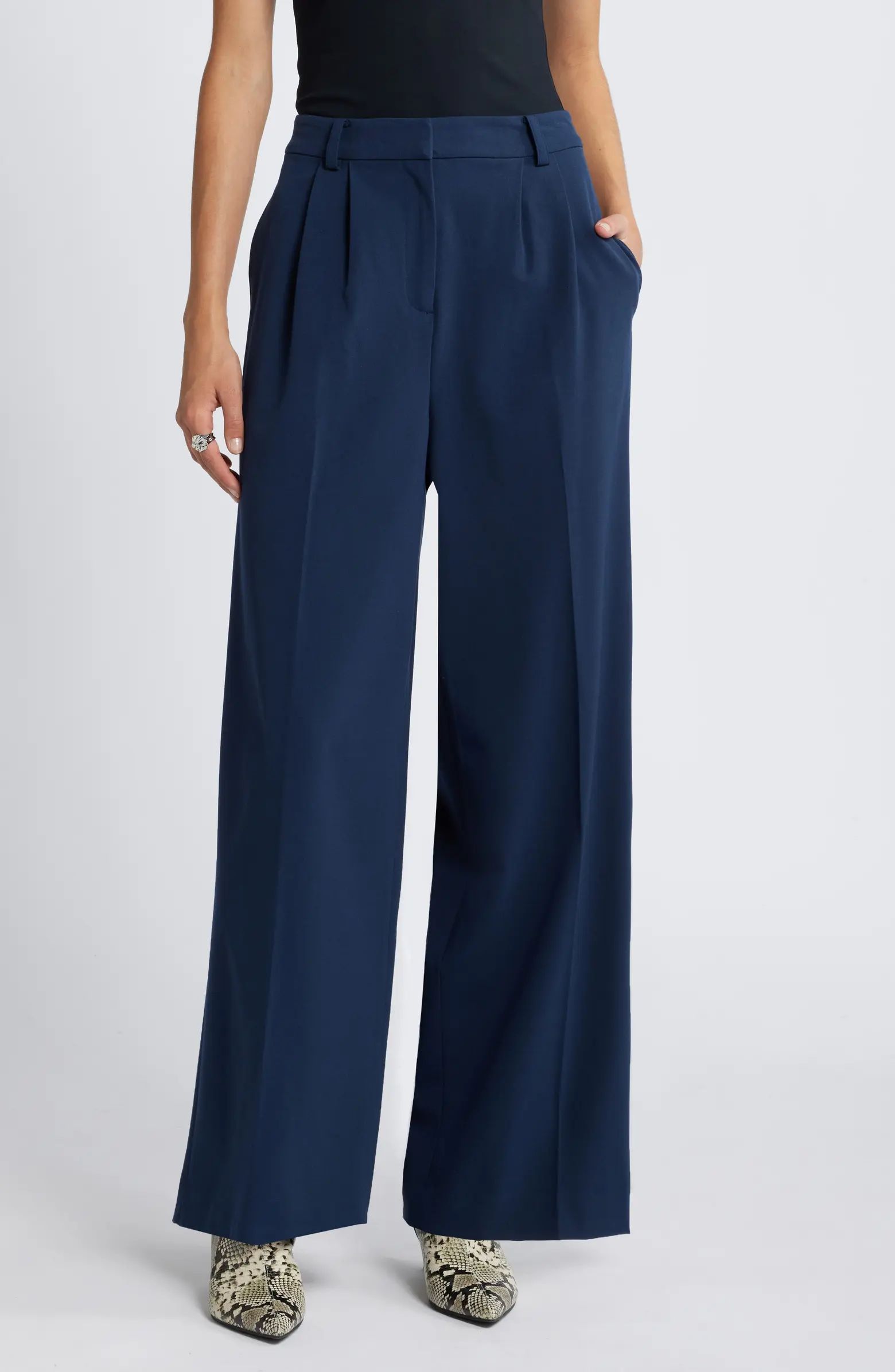 Open Edit Wide Leg Pants | Nordstrom | Nordstrom