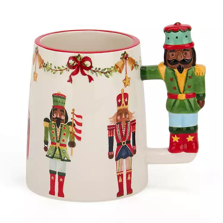 New! Jolly Nutcracker Handle Mug | Kirklands