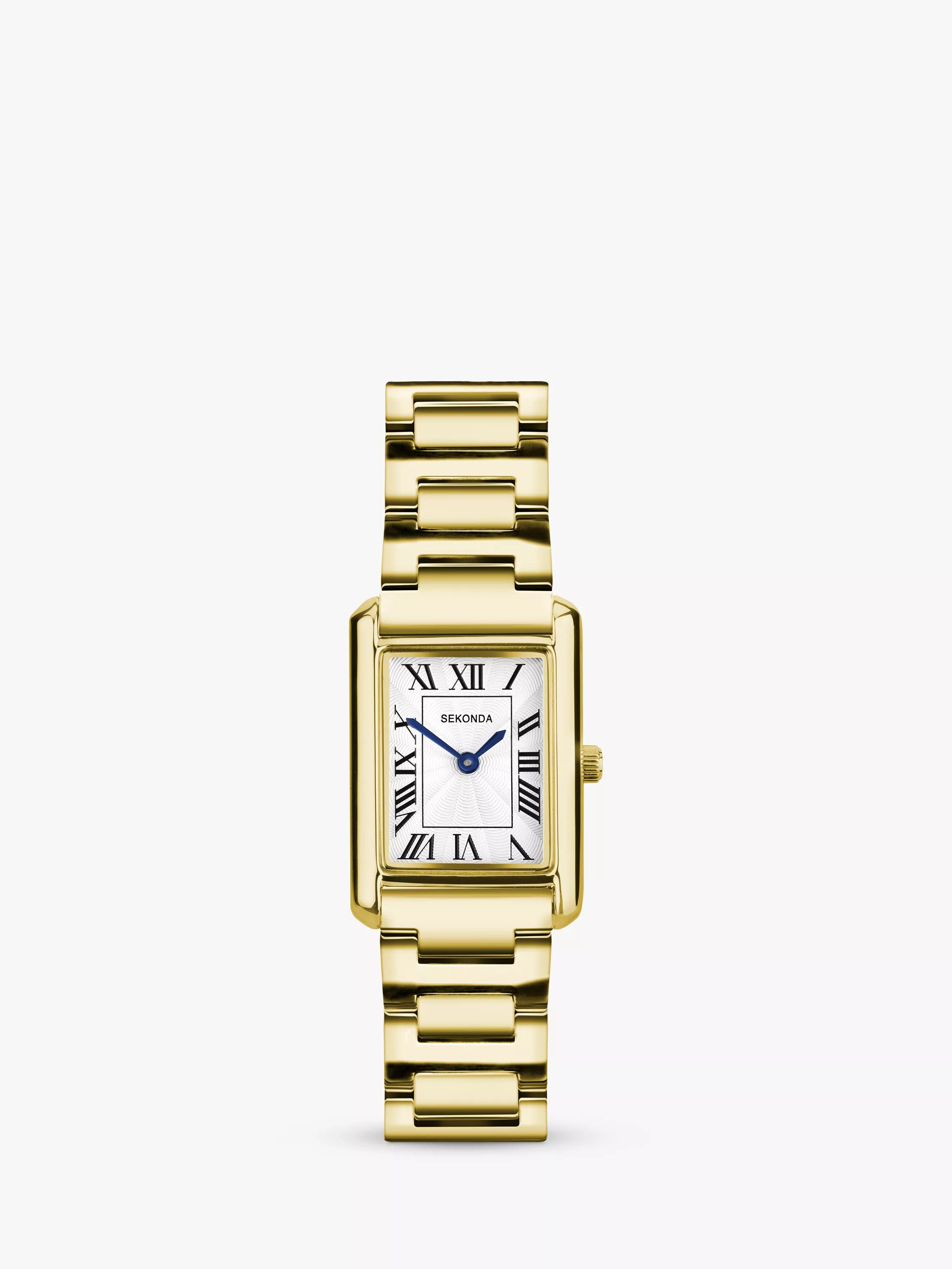 40694 Women's Guilloche Dial Bracelet Strap Watch, Gold | John Lewis (UK)