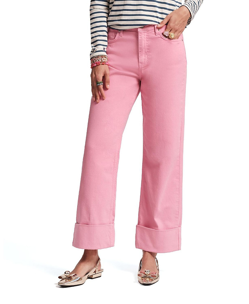 Frances Valentine Smarty Cuffed Jeans in Pink | Bloomingdale's (US)