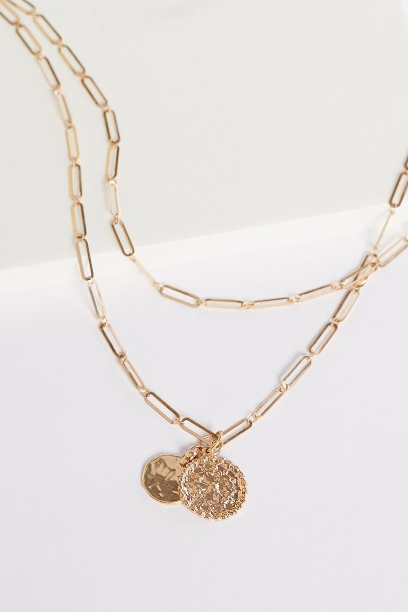 Chloe Paper Clip Double Strand Necklace | Evereve