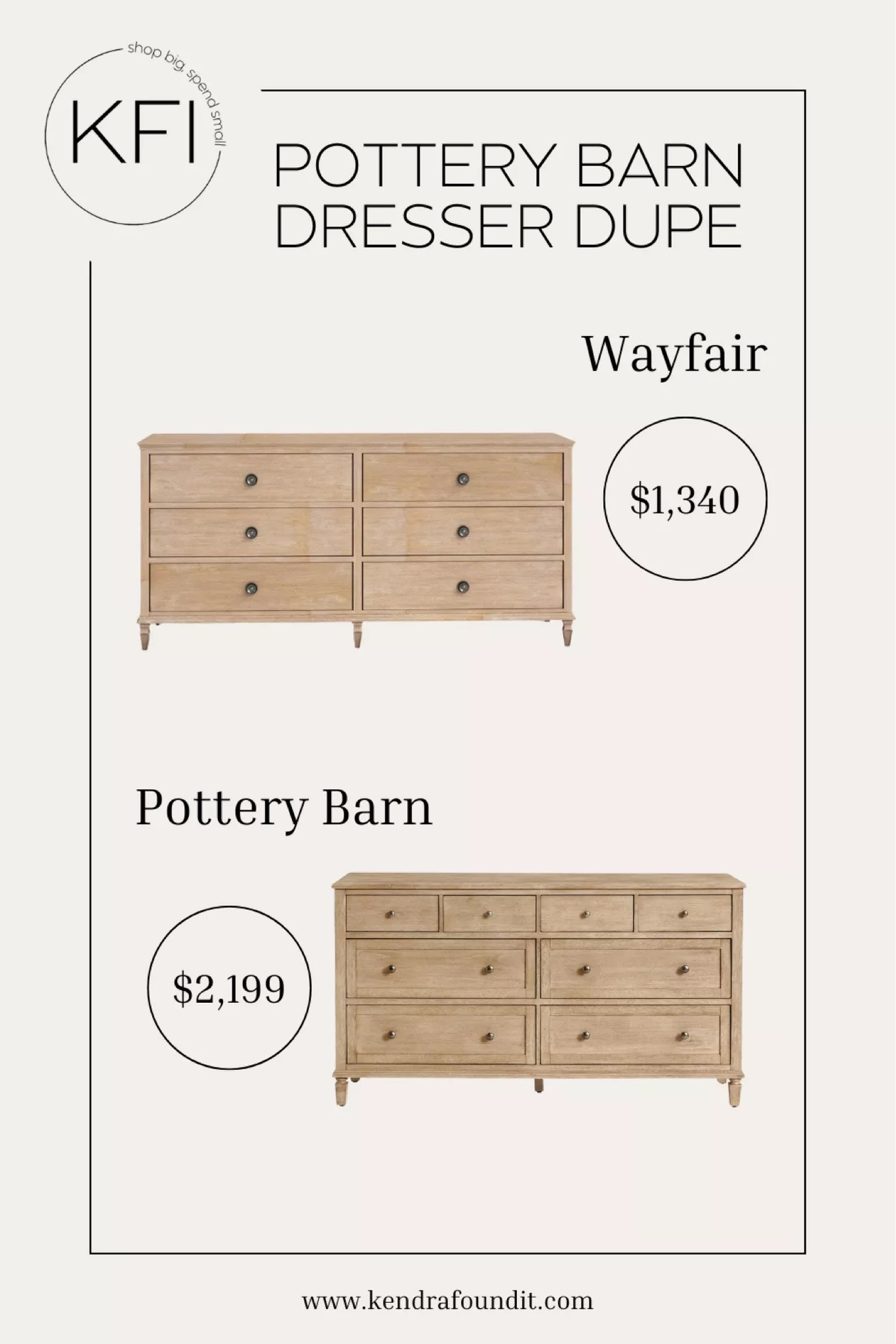 If you’ve been dreaming of the Pottery Barn Sausalito dresser but not loving the price tag, I found the perfect dupe—and it’s from Wayfair! The Birch Lane Garland 6-Drawer Dresser has the same whitewashed wood look, clean lines, and relaxed, coastal-inspired design… but at a much more budget-friendly price.

This piece is ideal for anyone decorating with modern organic style, California casual, or even farmhouse-inspired interiors. It brings warmth and texture to your space while still feeling light and airy. Perfect for a primary bedroom, guest room, or nursery if you're going for that high-end look for less.

Think Pottery Barn vibes without the splurge—natural wood tones, generous storage, and that effortless, designer-inspired feel we all love.

It’s a total steal for the look—one of my favorite whitewashed, neutral wood dresser dupes out there!

Birch Lane Garland 6-Drawer Dresser – Wayfair
💸 Sausalito Extra-Wide Dresser – Pottery Barn 

 #LTKHome #LTKSaleAlert #LTKFamily