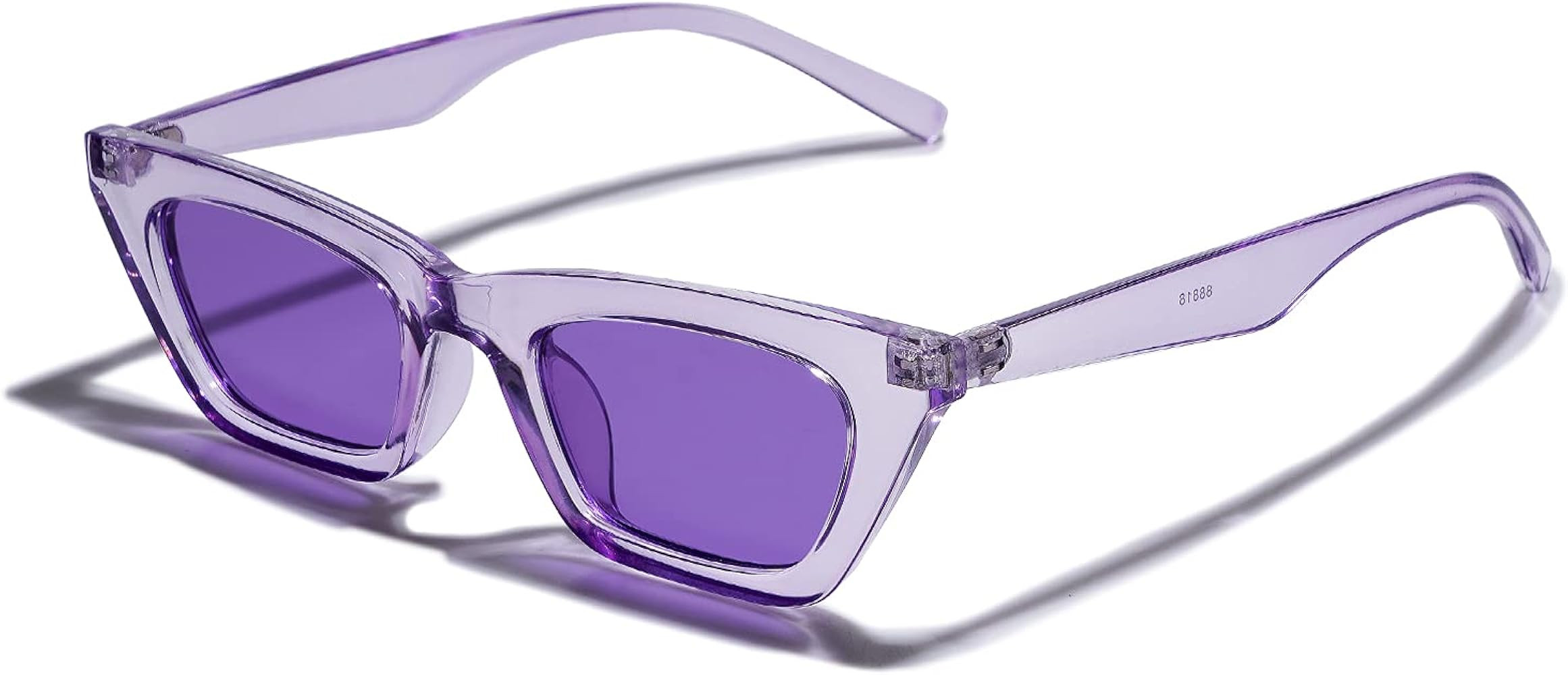 VANLINKER Small Trendy Skinny Cat Eye Sunglasses Women Retro Tiny Square Shade VL9555 | Amazon (US)